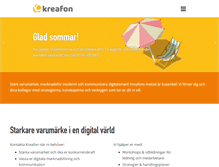 Tablet Screenshot of kreafon.se